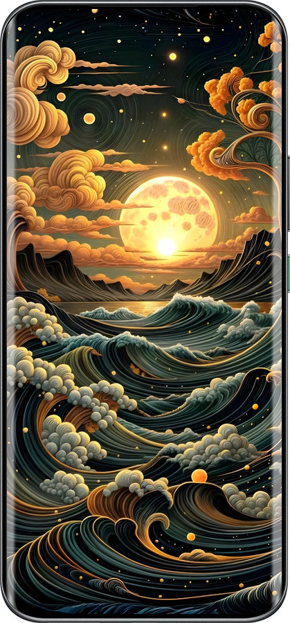 Силиконовый чехол Арт волны для Infinix Hot 60 Pro+ - 6332u-4125 изображение 