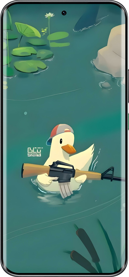 Силиконовый чехол Уточка с автоматом для Infinix Hot 60 Pro+ - 6356u-4125 изображение 