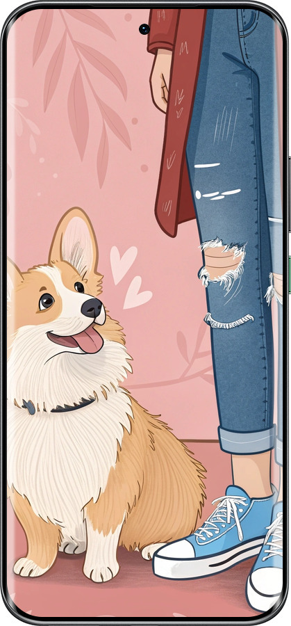 Силиконовый чехол Корги 3 для Infinix Hot 60 Pro+ - 6707u-4125 изображение 