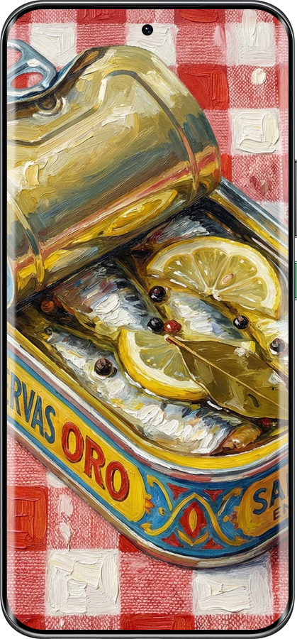 Силиконовый чехол Vintage Sardine Tin Phone для Infinix Hot 60 Pro+ - 6772u-4125 изображение 