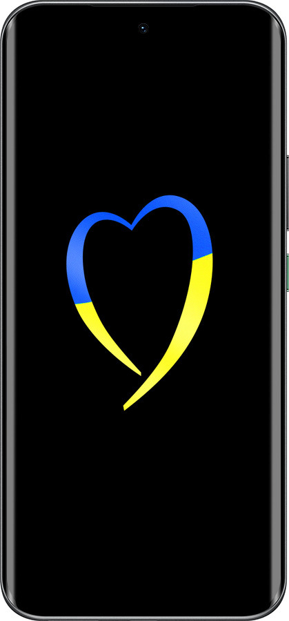 Силиконовый чехол Жёлто-голубое сердце для Infinix Hot 60 Pro+ - 885u-4125 изображение 