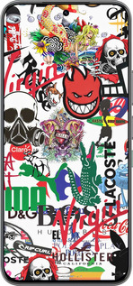 Силиконовый чехол Many different logos для Infinix Hot 60 Pro - 4022u-4126 изображение 