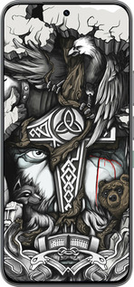 Силіконовий чехол Тату Вікінг для Infinix Hot 60 Pro - 4098u-4126 изображение 