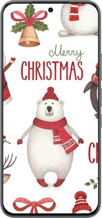 Силиконовый чехол Merry Christmas для Infinix Hot 60 Pro - 4106u-4126 изображение 