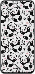 Силиконовый чехол Панды для Infinix Hot 60 Pro - 4318u-4126 изображение 