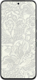 Силиконовый чехол Белое кружево для Infinix Hot 60 Pro - 4383u-4126 изображение 