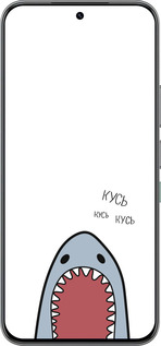 Силиконовый чехол Акула для Infinix Hot 60 Pro - 4870u-4126 изображение 