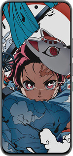 Силиконовый чехол Танджиро Камадо для Infinix Hot 60 Pro - 5574u-4126 изображение 