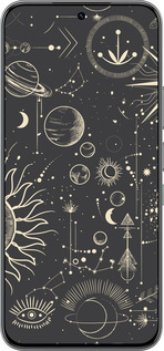 Силиконовый чехол Фаза луны для Infinix Hot 60 Pro - 5605u-4126 изображение 