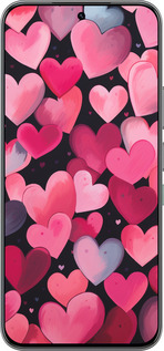 Силиконовый чехол Сердечки 4 для Infinix Hot 60 Pro - 5662u-4126 изображение 