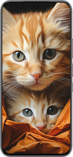 Силиконовый чехол Котики 2 для Infinix Hot 60 Pro - 5664u-4126 изображение 