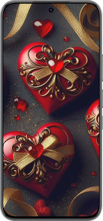 Силиконовый чехол Сердечки v4 для Infinix Hot 60 Pro - 5834u-4126 изображение 