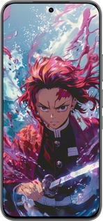 Силиконовый чехол Танджиро Камадо: Клинок рассекающий демонов для Infinix Hot 60 Pro - 6111u-4126 изображение 