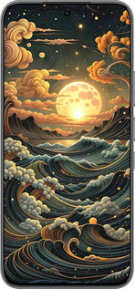 Силиконовый чехол Арт волны для Infinix Hot 60 Pro - 6332u-4126 изображение 