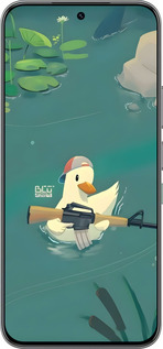 Силиконовый чехол Уточка с автоматом для Infinix Hot 60 Pro - 6356u-4126 изображение 