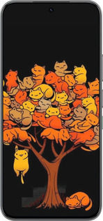 Силиконовый чехол Дерево и котики для Infinix Hot 60 Pro - 6516u-4126 изображение 