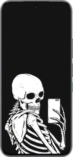Силіконовий чехол Скелет робить Selfie для Infinix Hot 60 Pro - 6535u-4126 изображение 