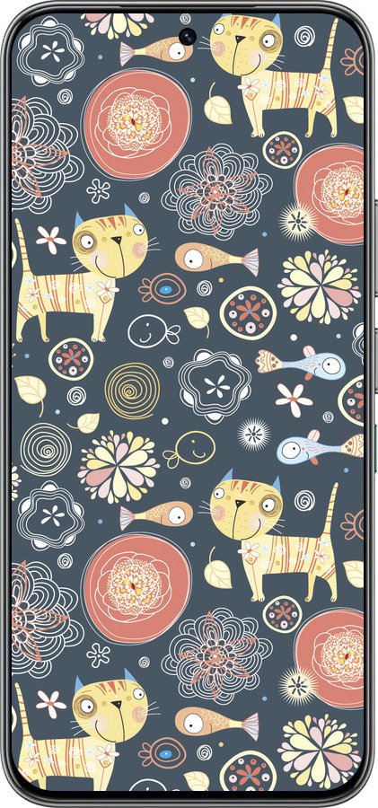 Силиконовый чехол Котята v4 для Infinix Hot 60 Pro - 1224u-4126 изображение 