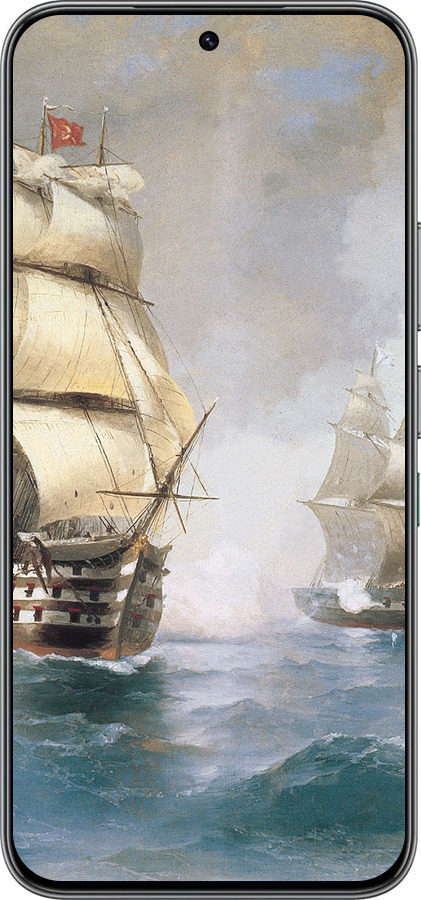 Силиконовый чехол Айвазовский. Корабли для Infinix Hot 60 Pro - 160u-4126 изображение 