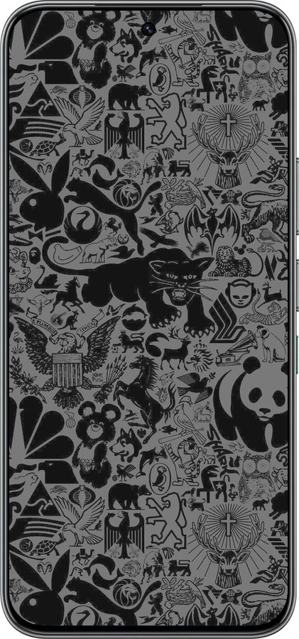 Силиконовый чехол Чёрно-серый стикер бомбинг для Infinix Hot 60 Pro - 2432u-4126 изображение 