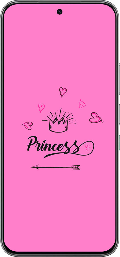 Силиконовый чехол Princess для Infinix Hot 60 Pro - 4361u-4126 изображение 