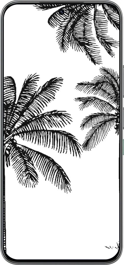 Силиконовый чехол Пальмы1 для Infinix Hot 60 Pro - 4634u-4126 изображение 