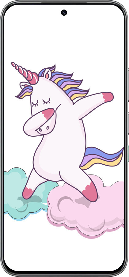 Силиконовый чехол Единорог для Infinix Hot 60 Pro - 4702u-4126 изображение 