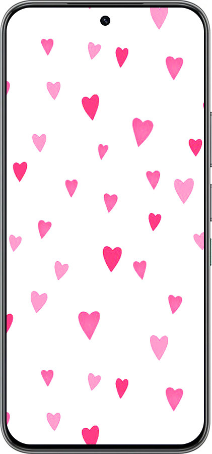 Силиконовый чехол Сердечки 2 для Infinix Hot 60 Pro - 4763u-4126 изображение 