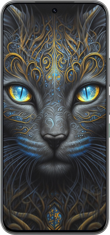 Силиконовый чехол Кошка для Infinix Hot 60 Pro - 5548u-4126 изображение 