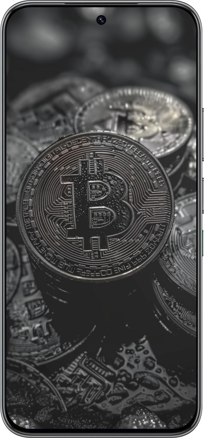 Силиконовый чехол Black Bitcoin для Infinix Hot 60 Pro - 6090u-4126 изображение 