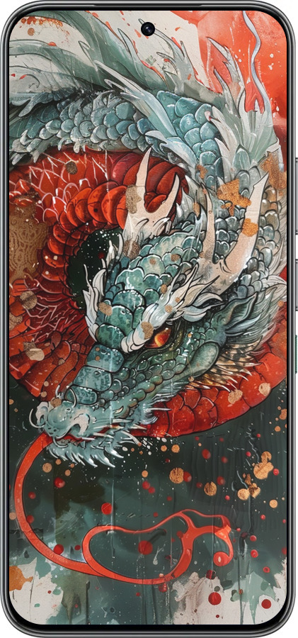 Силиконовый чехол Стихия огня для Infinix Hot 60 Pro - 6101u-4126 изображение 