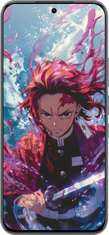 Силиконовый чехол Танджиро Камадо: Клинок рассекающий демонов для Infinix Hot 60 Pro - 6111u-4126 изображение 
