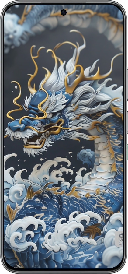 Силиконовый чехол Водяной дракон для Infinix Hot 60 Pro - 6113u-4126 изображение 