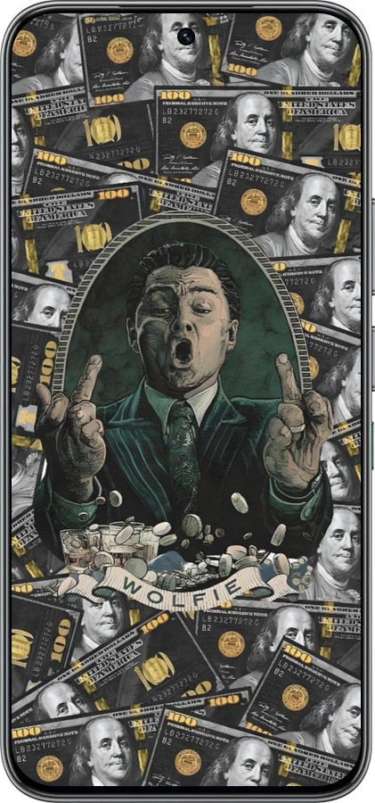 Силиконовый чехол Волк с валл стрит для Infinix Hot 60 Pro - 6287u-4126 изображение 