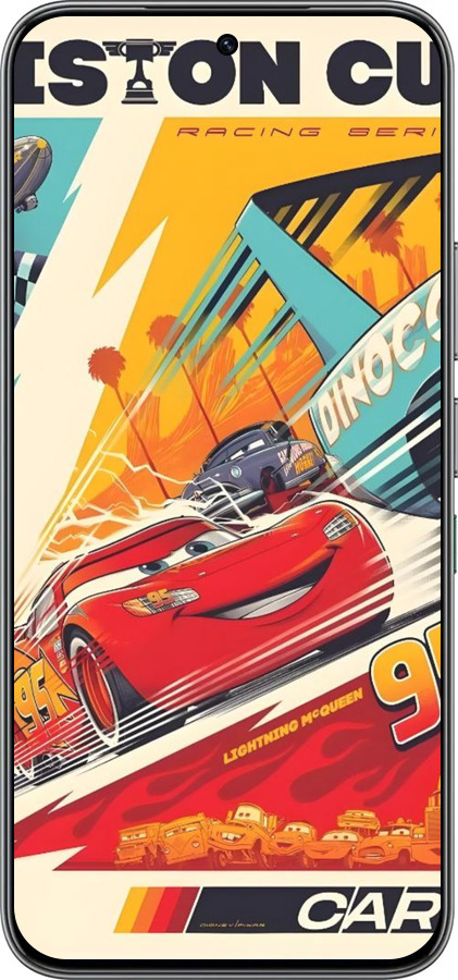 Силиконовый чехол Тачки для Infinix Hot 60 Pro - 6288u-4126 изображение 