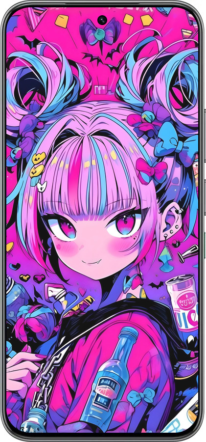 Силиконовый чехол Аниме милаха для Infinix Hot 60 Pro - 6314u-4126 изображение 