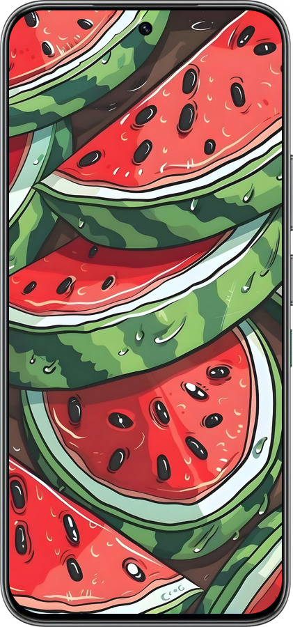 Силиконовый чехол Арбуз для Infinix Hot 60 Pro - 6315u-4126 изображение 