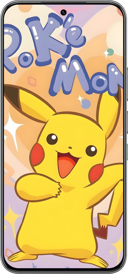 Силиконовый чехол Пикачу для Infinix Hot 60 Pro - 6383u-4126 изображение 