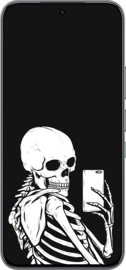 Силіконовий чехол Скелет робить Selfie для Infinix Hot 60 Pro - 6535u-4126 изображение 