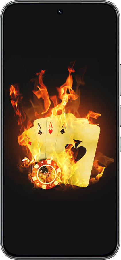 Силиконовый чехол Горящие карты для Infinix Hot 60 Pro - 839u-4126 изображение 