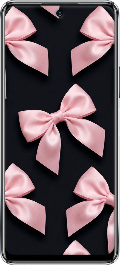 Силиконовый чехол Coquette Ribbons Dark Coquette для Infinix Note 11 Pro - 6767u-2865 изображение 