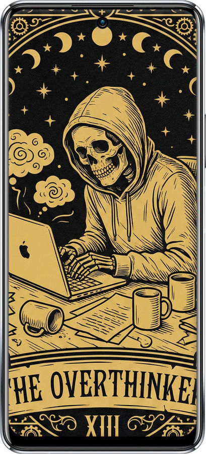 Силіконовий чехол The Overthinker для Infinix Note 11 Pro - 6774u-2865 изображение 