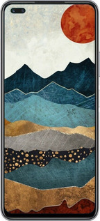 Силіконовий чехол захід сонця для Infinix Note 8 - 6475u-2710 изображение 