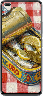 Силиконовый чехол Vintage Sardine Tin Phone для Infinix Note 8 - 6772u-2710 изображение 