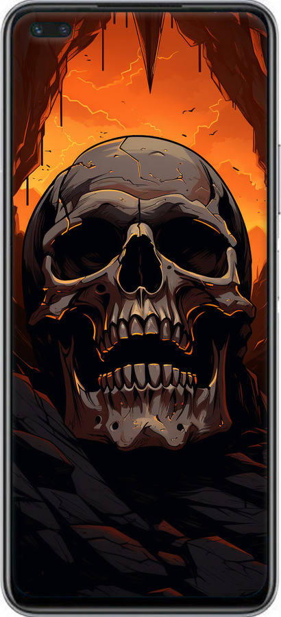 Силиконовый чехол Череп в пещере для Infinix Note 8 - 5959u-2710 изображение 