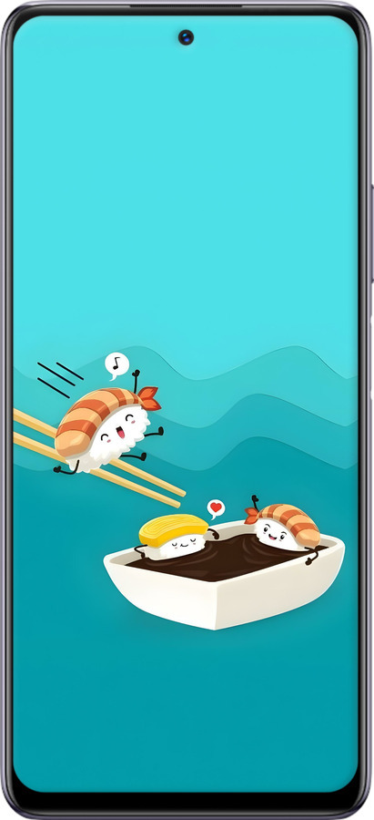 Силиконовый чехол Суши для Infinix Note 10 Pro - 6354u-2709 изображение 