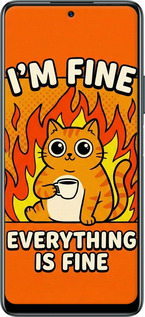 Силиконовый чехол Funny Cat для Infinix Note 10 - 6786u-2763 изображение 