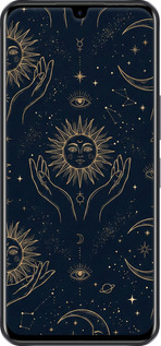 Силіконовий чехол Celestial Harmony: Sun & Moon Gold Mystic Pattern для Infinix Note 11 - 6778u-2754 изображение 