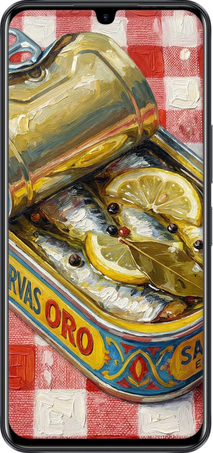 Силіконовий чехол Vintage Sardine Tin Phone для Infinix Note 12 - 6772u-2927 изображение 