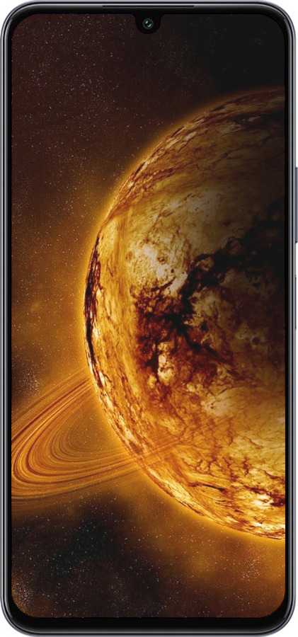 Силіконовий чехол Жовтий Сатурн для Infinix Note 12 (2023) - 170u-3042 изображение 